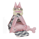 Cabana P Placa Personalizada Toca Cachorro Gato Casinha Cama