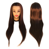 Cabeça Boneca Para Corte Penteado Cabelo Longo 100 Orgânico