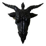 Cabeça De Baphomet Decoração De Parede Em Resina