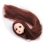 Cabeça De Boneca B J D Com Cabelos Longo