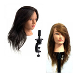 Cabeça De Boneca De Treino Cabelo 100 Natural Manequim