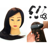 Cabeça De Boneca Manequim Para Treino Com Suporte D Mesa