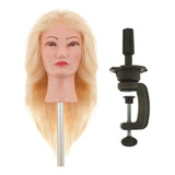 Cabeça De Boneca P Treino Cabelo Natural Loiro Platinado