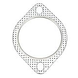 Cabeça De Flange De Tubo De Descarga Universal Resistente à Temperatura Junta De Escape De 2 Furos Para Tubos Turbo De 3 76 Mm
