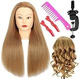 Cabeça De Manequim Com 100 Cabelo Humano Cabelo Loiro De 50 8 Cm Cabeça De Manequim Cabeça De Manequim Cabeça De Boneca De Treino De Cabeleireiro Com Suporte De Grampo E Ferramentas