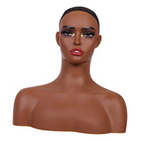 Cabeça De Manequim Feminino Cabeça De Pvc Busto Base