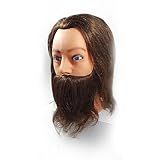 Cabeça De Manequim Masculino Para Treinamento Cherey C Barba SKM64 100 Natural