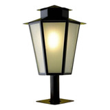 Cabeça De Poste Jardim Colonial Sextavado P6 Preto