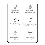 Cabeça Do Tripé Da Câmera Cabeça Do Tripé Panorâmico 360 Graus Fluido Hidráulico Cabeça Bola De Vídeo Liga De Alumínio Para Tripé Móvel Slr Câmera Dslr