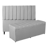 Cabeceira C baú Para Cama Box Casal 160 Cm Várias Cores