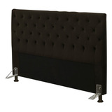 Cabeceira Cama Box Casal 140cm Cristal Suede Chocolate Js
