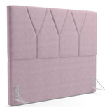 Cabeceira Cama Box Casal Queen 160cm Aura Suede Rosê