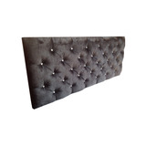 Cabeceira Cama Box Painel Capitone Queen Suede Amassado