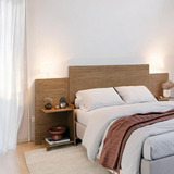 Cabeceira Cama Box Queen Casal Solteiro Nichos P Decoração