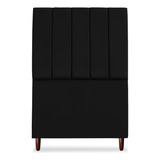 Cabeceira Cama Box Solteiro Estofada Carla 90 Cm Suede