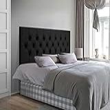 Cabeceira Cama Casal Queen Box Estofada 1 60 CAPITONÊ Suspensa Preto Suede