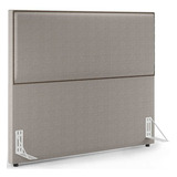 Cabeceira Cama King Com Tachas 195 Cm Vicenza Bouclê Bege