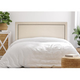 Cabeceira Casal Estofada Para Cama Box Reta Luxo Com Gj