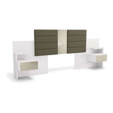Cabeceira Casal Extensível Com Mesa De Apoio Poseidon Bra