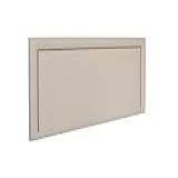 Cabeceira Casal Reta Luxo 140x60 Courino Off White Tachas Fumê