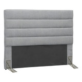 Cabeceira De Cama Box D monegatto Greta 2 Corpos 160cm X 125cm Linho Cinza