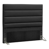 Cabeceira De Cama Box D monegatto Greta Casal 140cm X 125cm Couro Sintético Preta