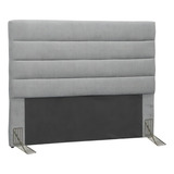 Cabeceira De Cama Box D monegatto Greta Casal 140cm X 125cm Linho Cinza