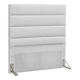 Cabeceira De Cama Box D monegatto Greta Solteiro 90cm X 125cm Couro Sintético Branca