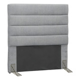 Cabeceira De Cama Box D monegatto Greta Solteiro 90cm X 125cm Linho Cinza