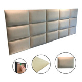 Cabeceira De Cama Solteiro Box Painel Estofada Curva Branco
