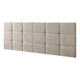 Cabeceira De Casal 140x55cm Capitonê Estofada P Cama Box