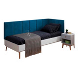 Cabeceira Em L Para Cama Box De Solteiro Em 8 Cores Full