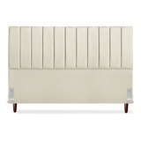 Cabeceira Estofada Cama Box Queen Carla 160cm Corino Frame