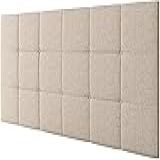 Cabeceira Estofada Suspensa Bia 1 60 Cama Box Queen Decoração Quarto Queen Móveis Bege Linho 