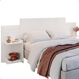 Cabeceira Grécia Extensível Mdf Cama Queen Nichos Laterais