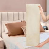 Cabeceira Kasabela Queen Para Cama Box Maple Estofada Suede 160x60 Cor Suede Areia
