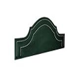 Cabeceira King Provençal Luxo Dupla 193x60 Veludo Verde Tachas Fumê