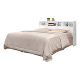 Cabeceira Para Cama Box Casal 1 40 Portugal 3 Nichos Branco