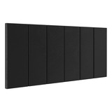 Cabeceira Para Cama Casal Box 1 60 Estofada Painel Quarto Cor Preto Julia