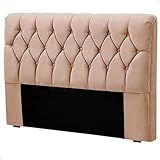Cabeceira Queen Size Cama Box De Casal Quarto Luxo Istambul 160cm Bege 
