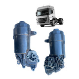 Cabeçote Filtro Lubrificante Motor Om 904 924 Mb Atego