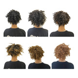 Cabelo Aplique Coque Grego Fibra Orgânica Enrolado