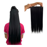 Cabelo Aplique Tic Tac Identico Humano 70 Cm 140 Gr Brinde