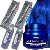 Cabelo Azul Royal 2 Tinta 1 Matiz 2 Ox 30 Vol Mairibel Color