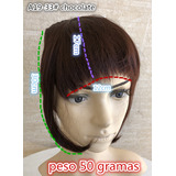 Cabelo Franja Fibra Organico Cor 2 Castanho Escuro E Loira
