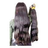 Cabelo Humano Levemente Ondu 50 55 Cm 100 Gr Tecido Em Tela 