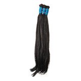 Cabelo Humano Liso Natural 65 70cm Levemente Ondulado 100g