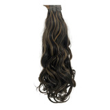 Cabelo Humano Morena Iluminada P mega hair 55cm 50 Grs