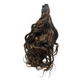 Cabelo Humano Morena Iluminada P mega hair 60cm 50 Grs 