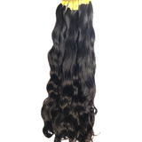 Cabelo Humano Natural Liso Ondulado 70 75cm 200 Gr Virgem